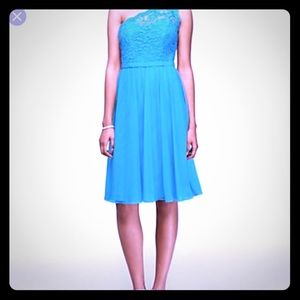 Davids Bridal one shoulder F15711